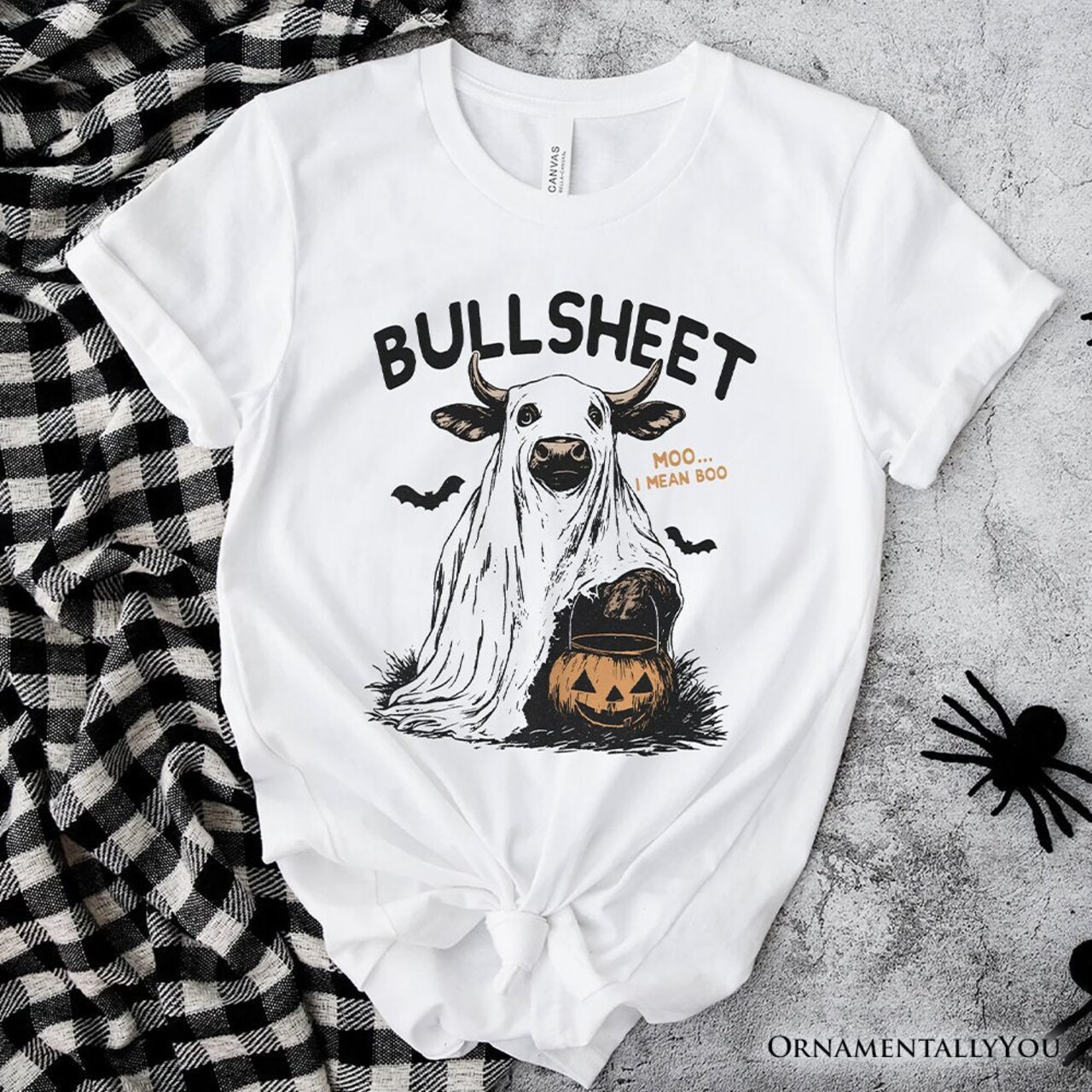 Bullsheet Halloween Bull T-Shirt, Hilarious Cow Tee for Trick-or-Treaters